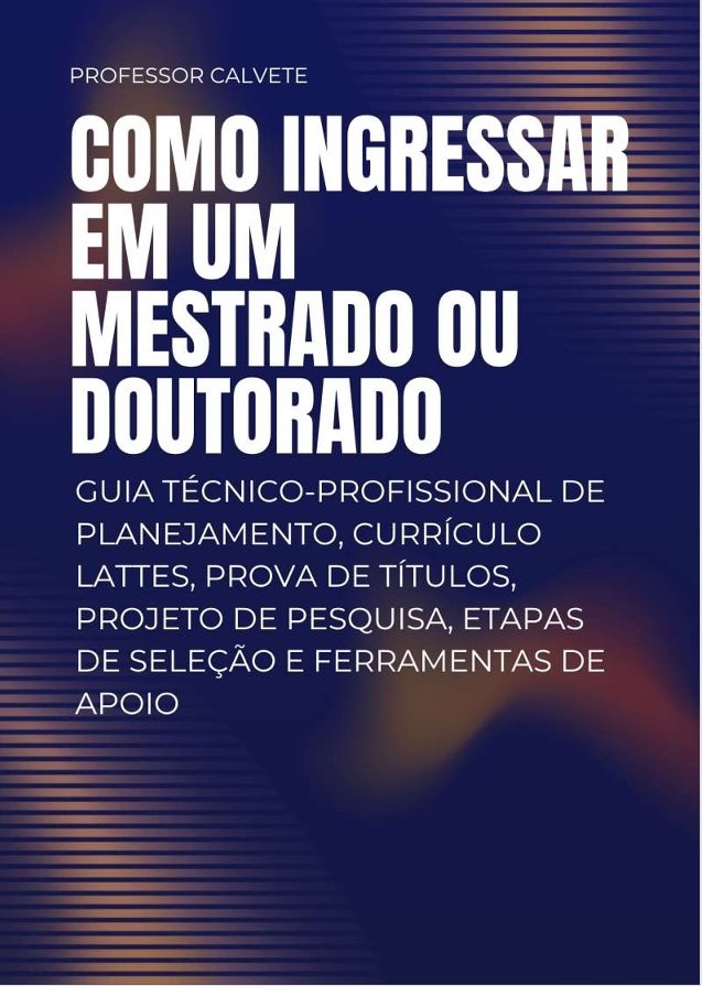 Capa do livro Guia Técnico de Ingresso no Mestrado e Doutorado